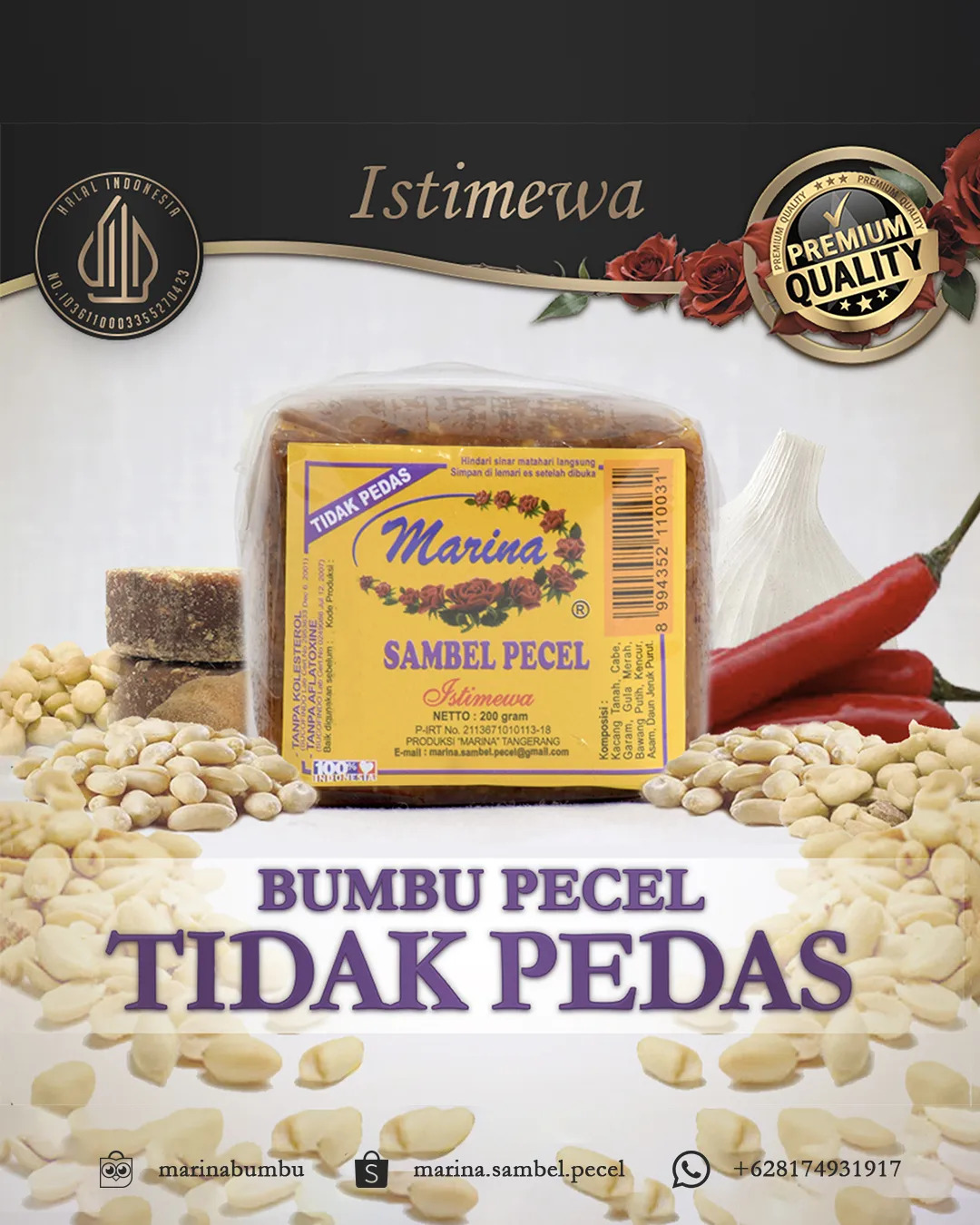Pecel Tidak Pedas